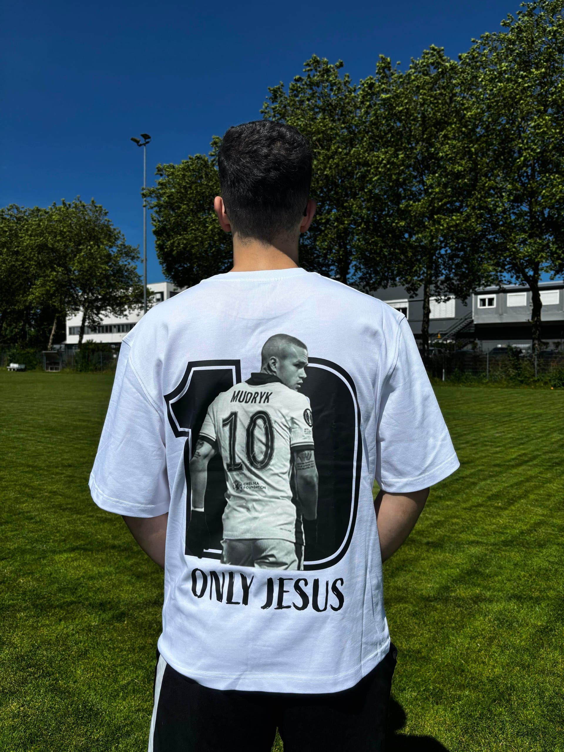 Mudryk Only Jesus T-Shirt back